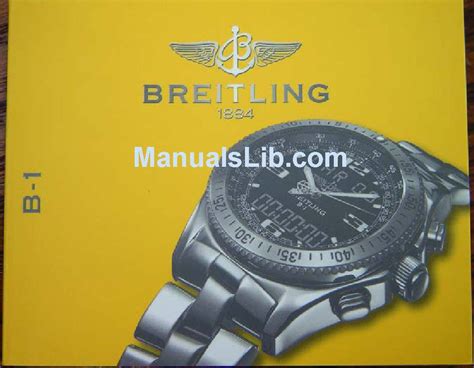 breitling alarm manual